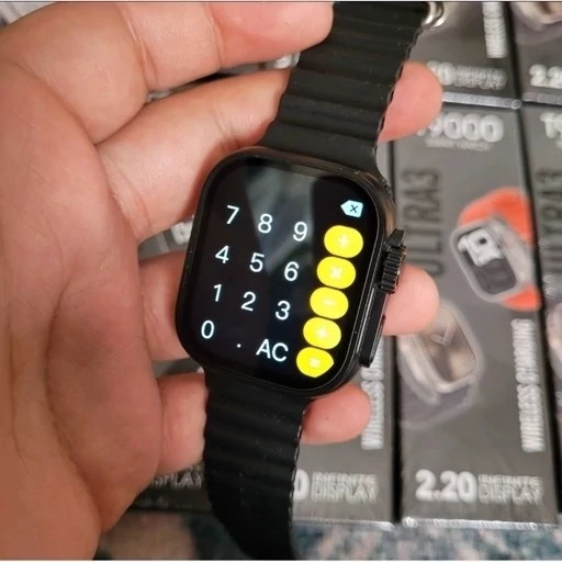 اپل واچ ساعت هوشمند T9000 ultra 3 اصلی 2024 بالاترین کیفیت بازار ++A تمام صحفه امولد طرح اپل واچ ارسال رایگان