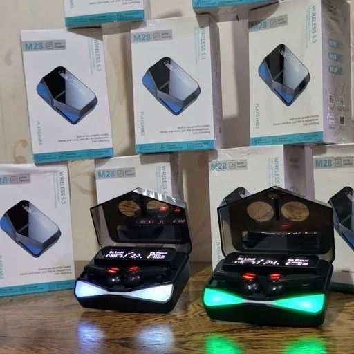 ایرپاد M28 گیمینگ لمسی ضداب پاوربانک دار کیفیت درجه یک بلوتوث نسخه 5/3 صحفه نمایش دار ورژن 2024