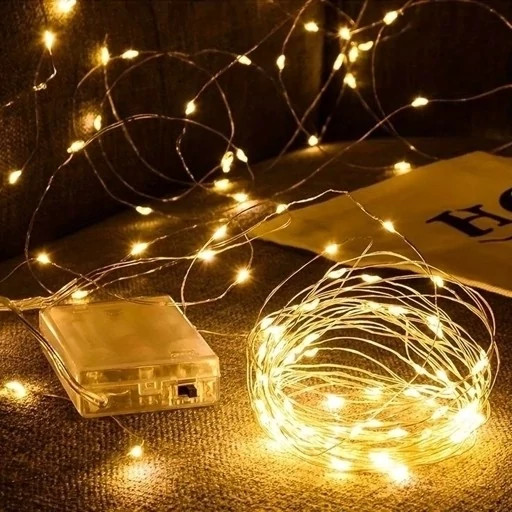 ریسه مفتولی ضد آب باطری خور 5 متری در رنگ آفتابی و چند رنگ