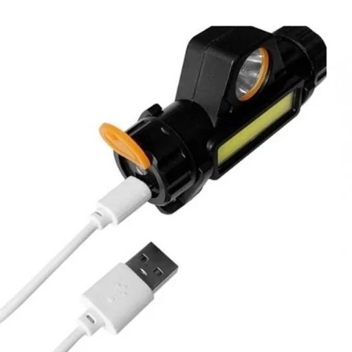 چراغ پیشانی هدلایت مقاوم در برابر آب شارژی با usb