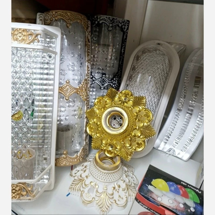 رزت پاتروم چتری سرپیچ چراغ دیواری و سقفی مدل DECORATIVE
