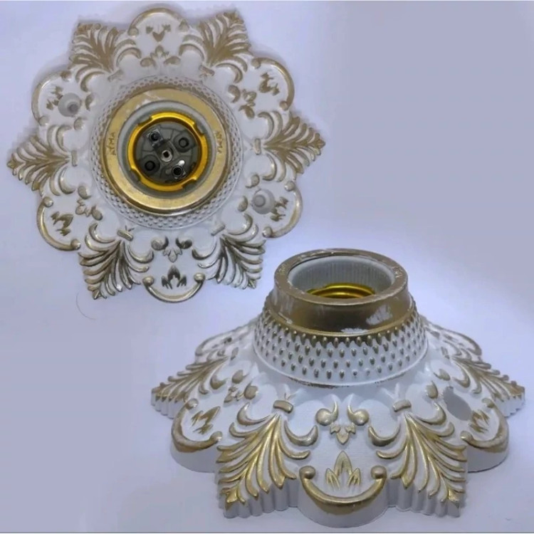 رزت پاتروم چتری سرپیچ چراغ دیواری و سقفی مدل DECORATIVE