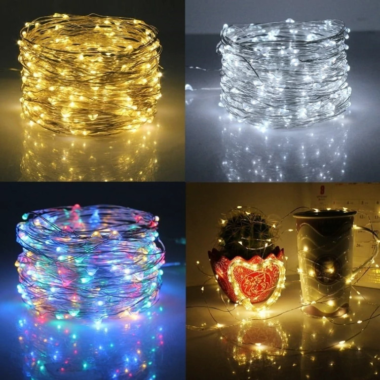 ریسه 100LED انواع رنگ ها 10متری