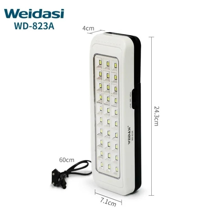 چراغ اضطراری ویداسی مدل WD-823A باتری اصلی
