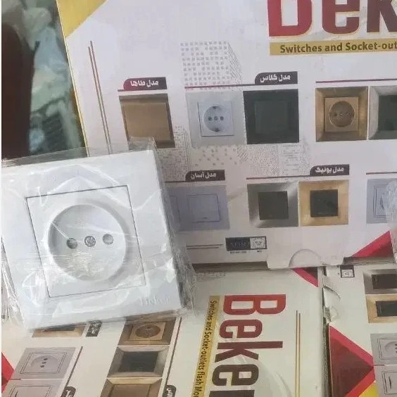 پریز برق ساده بکر مدل آسان با گارانتی