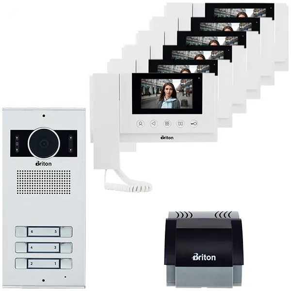 پکیج آیفون تصویری برایتون مدل 4310 – 1 تا 8 واحدی